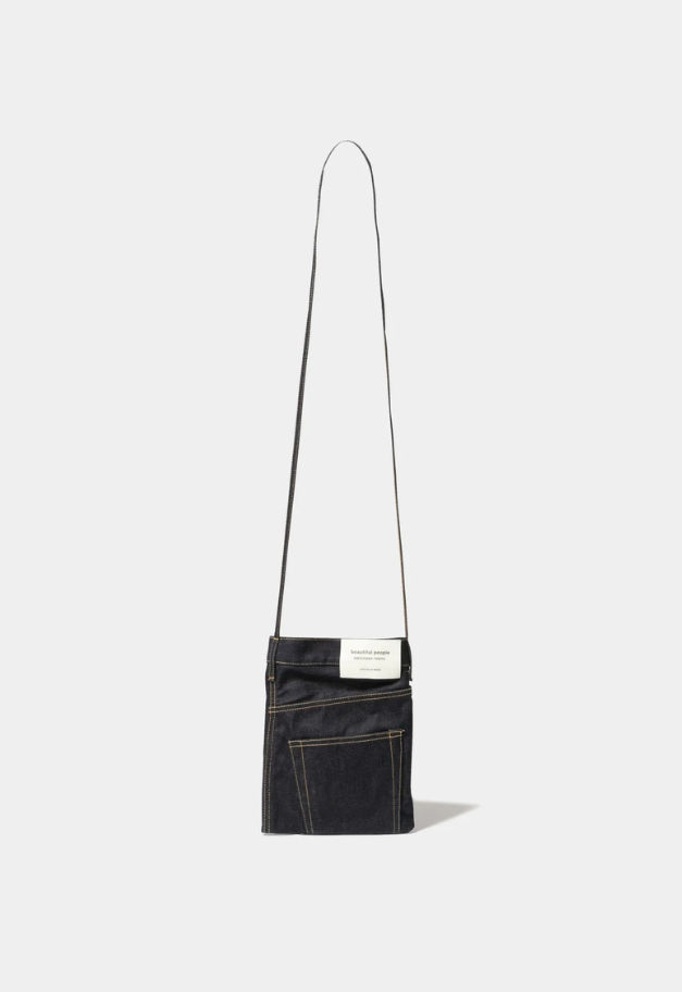 beautiful people excerption denim washed sacoche
