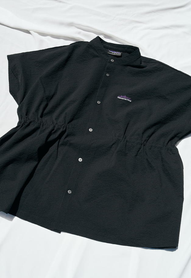 THOUSANDMILE [L's]WAIST DRAWCODE SHIRT SEERSUCKER【BR 1点】