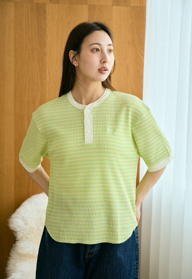 Healthknit Multi Waffle Henlyneck