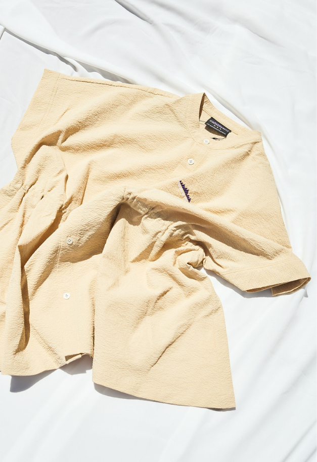 THOUSANDMILE [L's]WAIST DRAWCODE SHIRT SEERSUCKER【BR 1点】