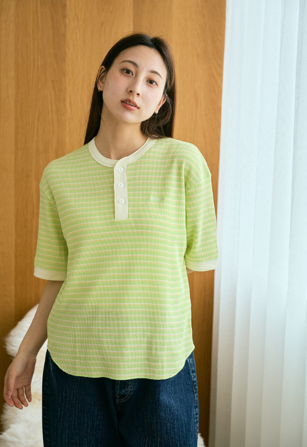 Healthknit Multi Waffle Henlyneck