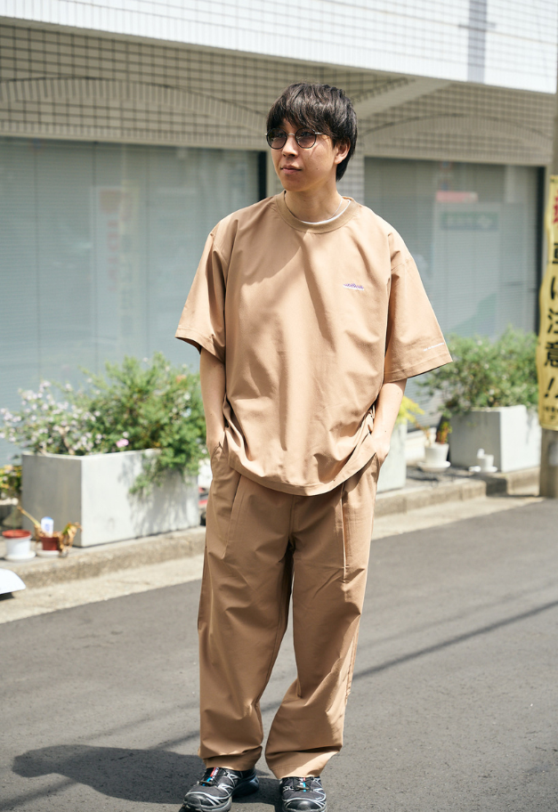 THOUSANDMILE SHORT SLEEVE T-SHIRT&LONGPANTS SET【残FOX L1点/BLACK XL1点】