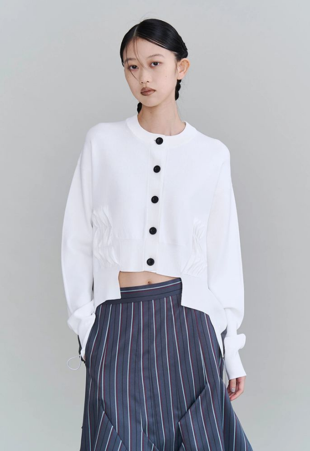 UN3D. PLEATS DOCKING KNIT CD