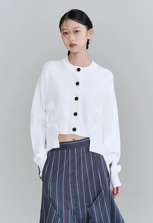 UN3D. PLEATS DOCKING KNIT CD