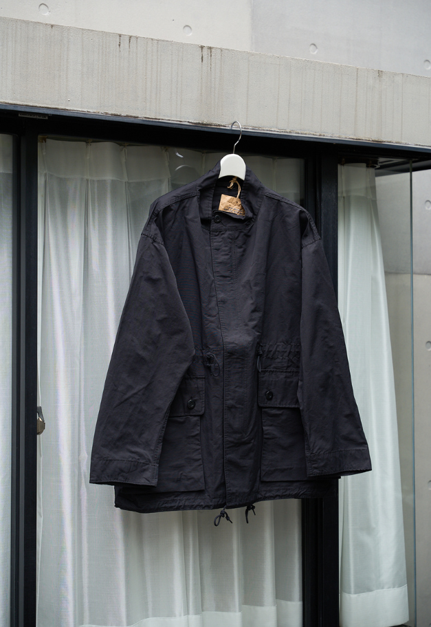 ARMY TWILL COTTON NYLON STAND COAT【KHAKI/BEIGE/BLACK】