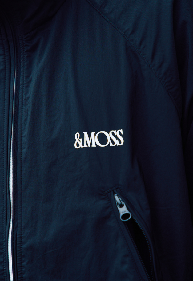 &MOSS STRETCH ZIP JACKET【BLACK/BEIGE】