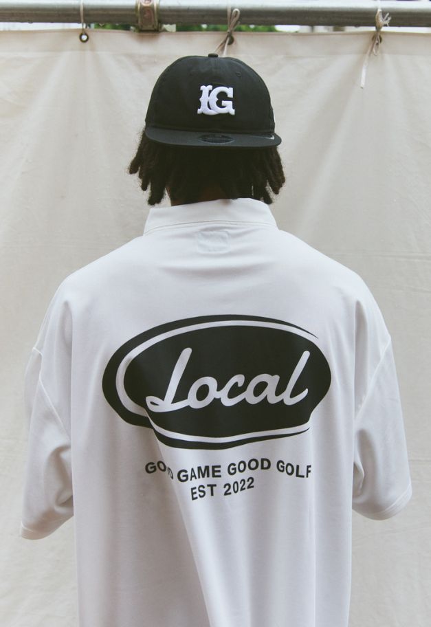 Local GOLF Good Game Ellipse S/S POLO【残り各1点  WHITE/BLACK】