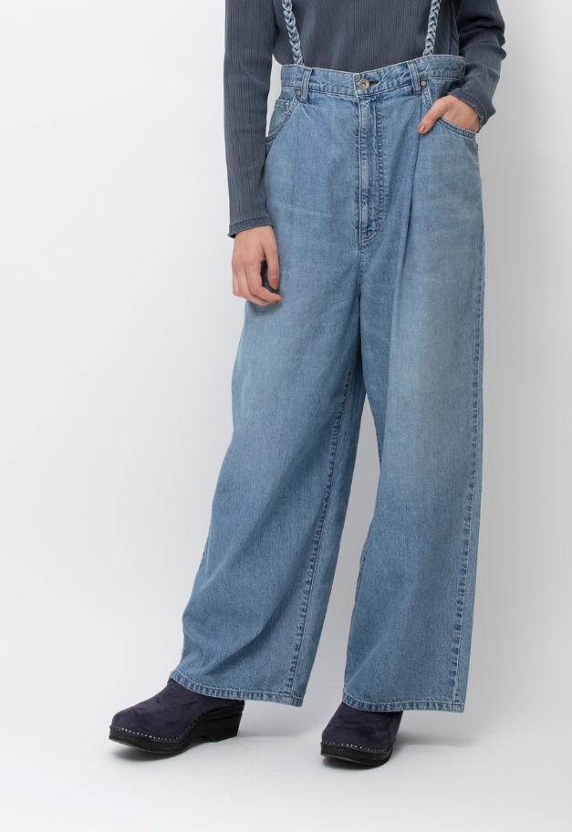 JOHNBULL DENIM SUSPENDER TANK PANTS