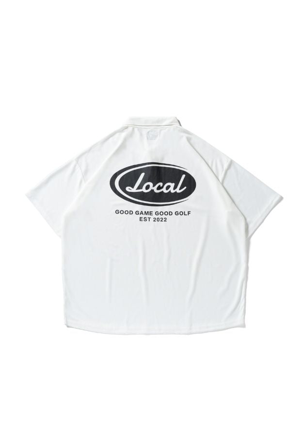 Local GOLF Good Game Ellipse S/S POLO【残り各1点  WHITE/BLACK】