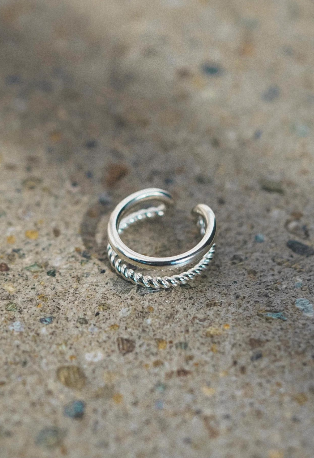 Scat "Duality" ring (SILVER)