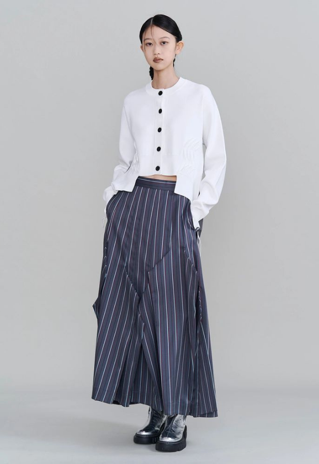 UN3D. PLEATS DOCKING KNIT CD