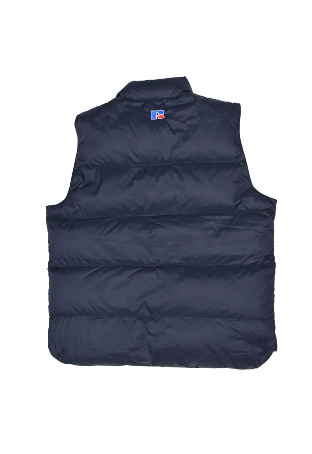 ◆[バイバック保証] RUSSELL ATHLETIC Recycled Down Vest【残りMOSS/L/1点】