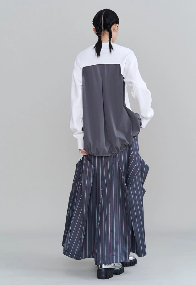 UN3D. PLEATS DOCKING KNIT CD