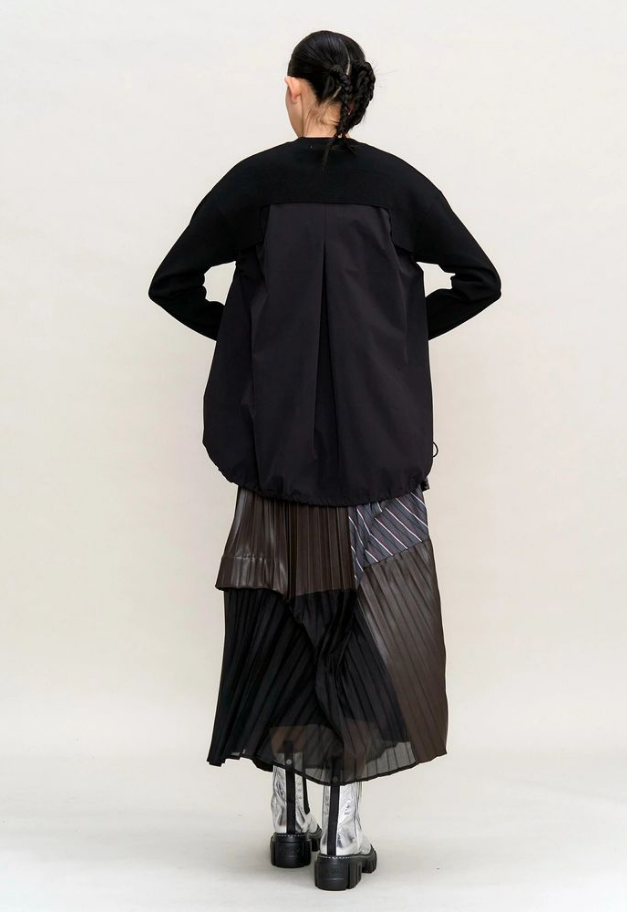 UN3D. PLEATS DOCKING KNIT CD