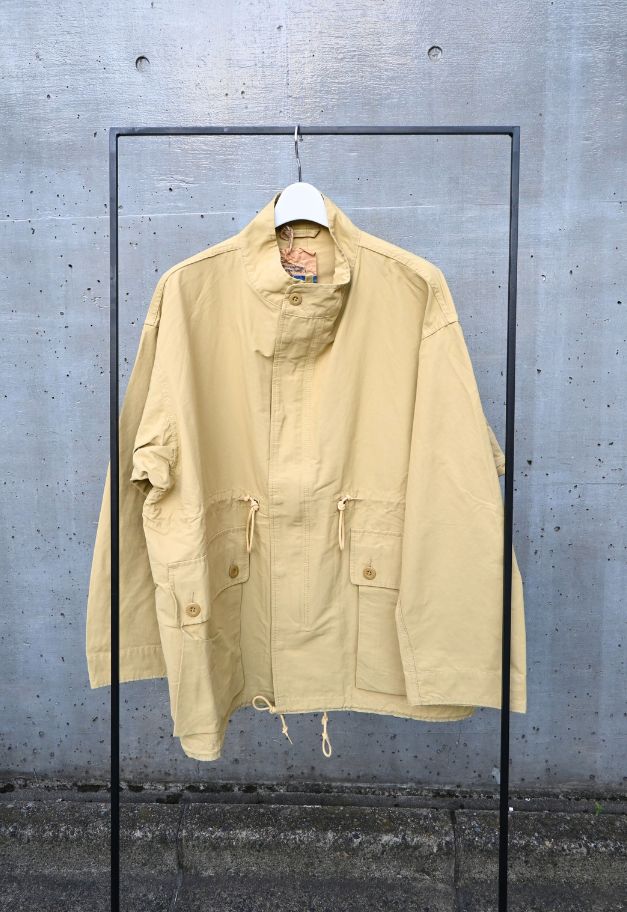 ARMY TWILL COTTON NYLON STAND COAT【KHAKI/BEIGE/BLACK】