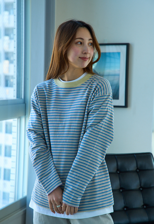 RYE TENDER MERCER L/S TEE - STRIPE
