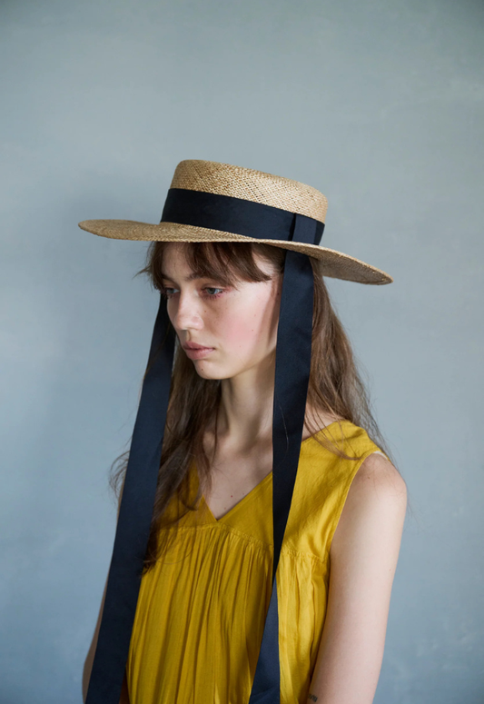 TAH wide brim canotier