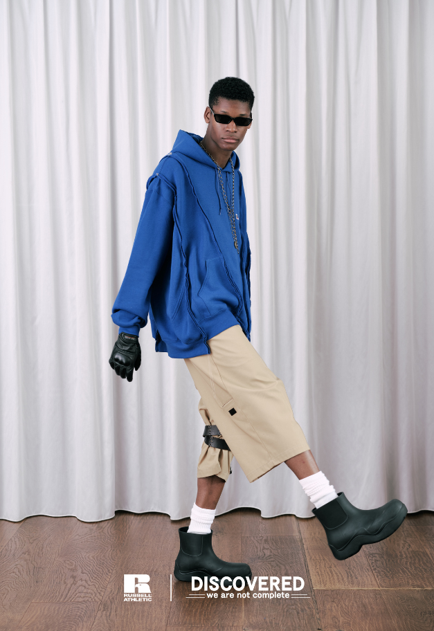 DISCOVERED RUSSELL×DISCOVERED Dri-power™ Remake Hooded Sweatshirt