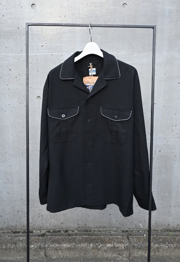 ARMY TWILL TR PARADE SHIRT【NAVY/BLACK】