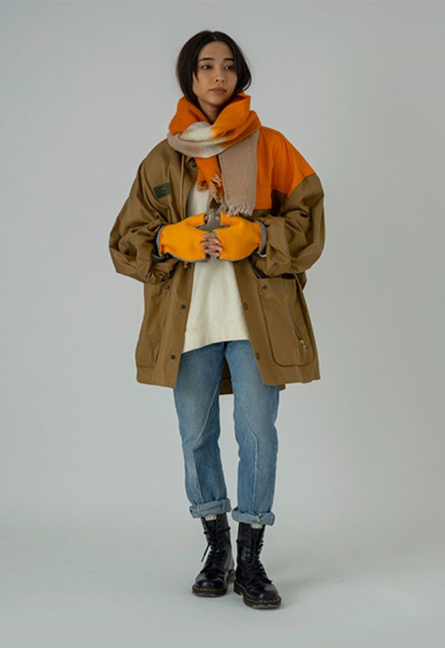 SUBLIME 2FACE FLEECE GLOVE【NAV x SAX/MOCA x ORANGE/BLK x GRY】