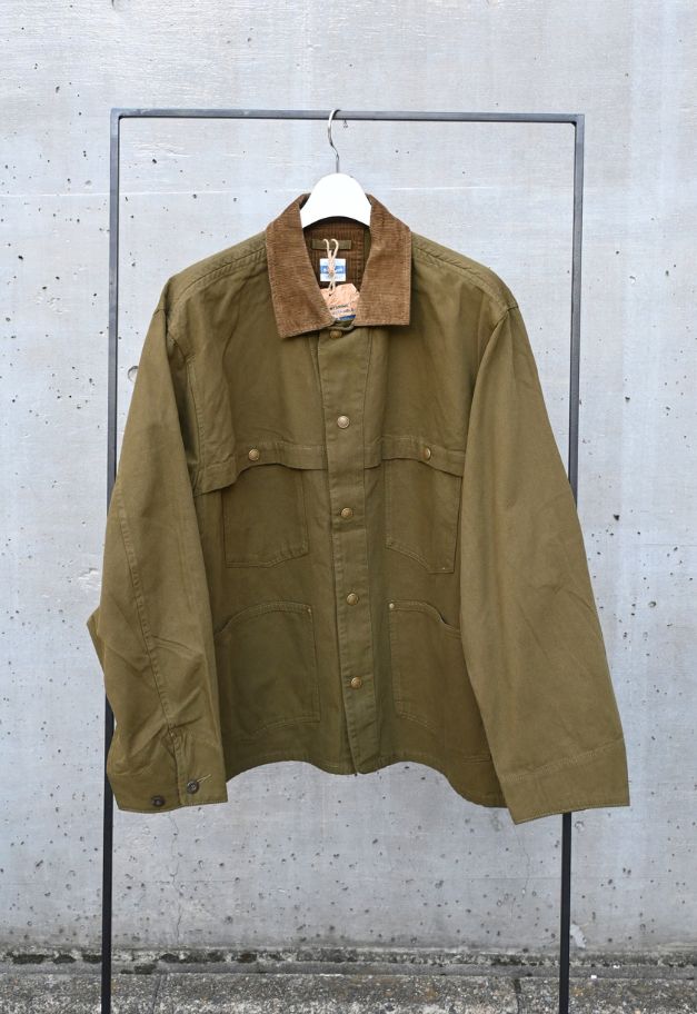 ARMY TWILL DUCK LOGGER JACKET【KHAKI/CHARCOAL/MUSTARD】