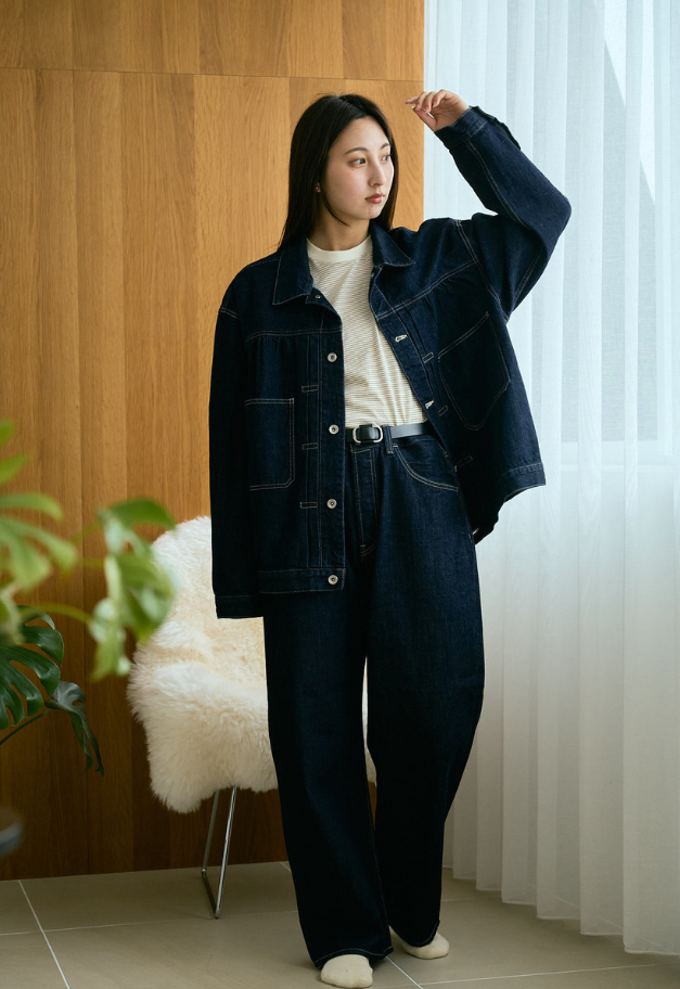 PORTER CLASSIC STEINBECK DENIM COVERALLS【NAVY/UNISEX  残S1点】