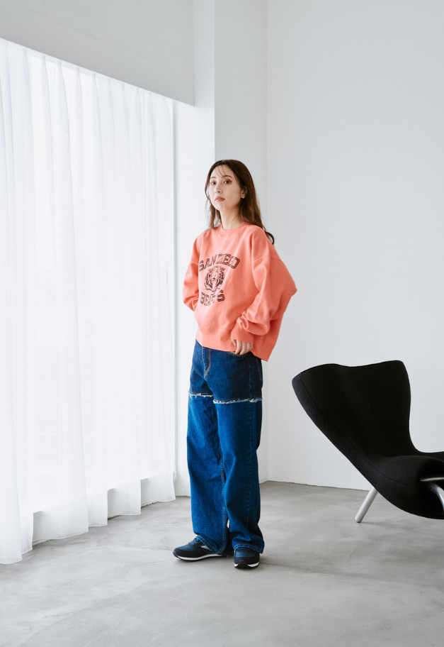 RUSSELL ATHLETIC Wmns Brushed Fleece Sweat Cropped Shirt