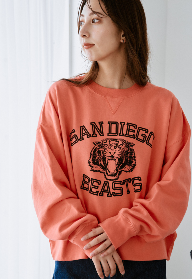 RUSSELL ATHLETIC Wmns Brushed Fleece Sweat Cropped Shirt