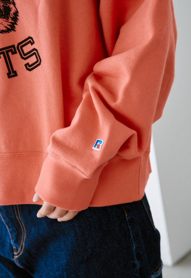 RUSSELL ATHLETIC Wmns Brushed Fleece Sweat Cropped Shirt