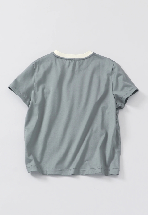 Nicolas Jenson TWO TONE CREW NECK T-SHIRT【REGULAR/UNISEX】