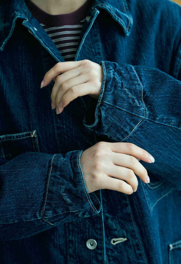 PORTER CLASSIC STEINBECK DENIM COVERALLS【NAVY/UNISEX  残S1点】