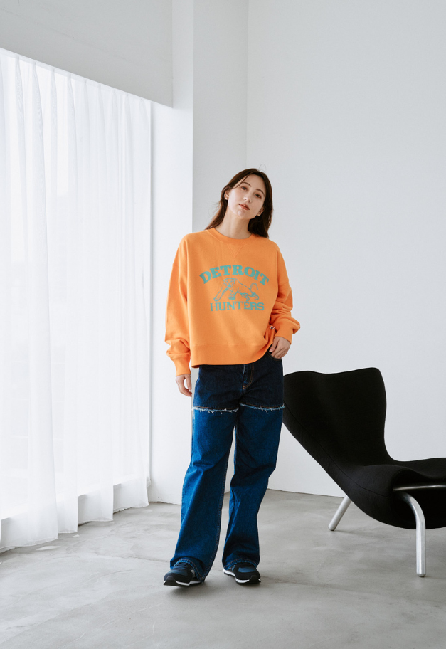 RUSSELL ATHLETIC Wmns Brushed Fleece Sweat Cropped Shirt