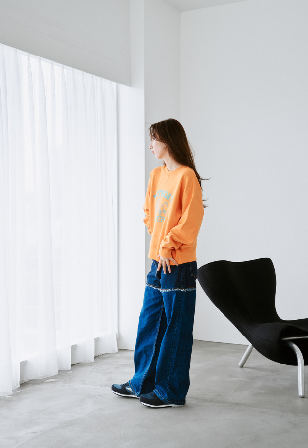 RUSSELL ATHLETIC Wmns Brushed Fleece Sweat Cropped Shirt