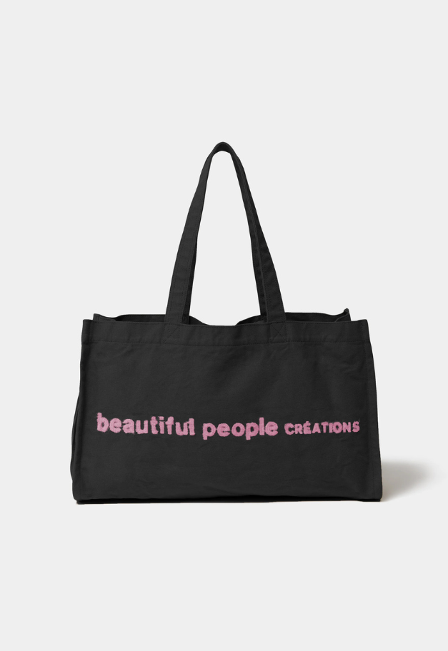 beautiful people brushed logo mini lesure bag