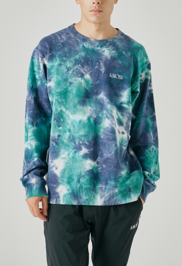 &MOSS TAIDAI HIGH GAUGE SWEATSHIRTS【BLUE/BLACK】