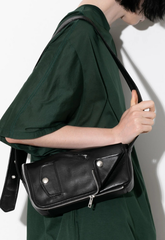 beautiful people excerption riders flap shoulder bag