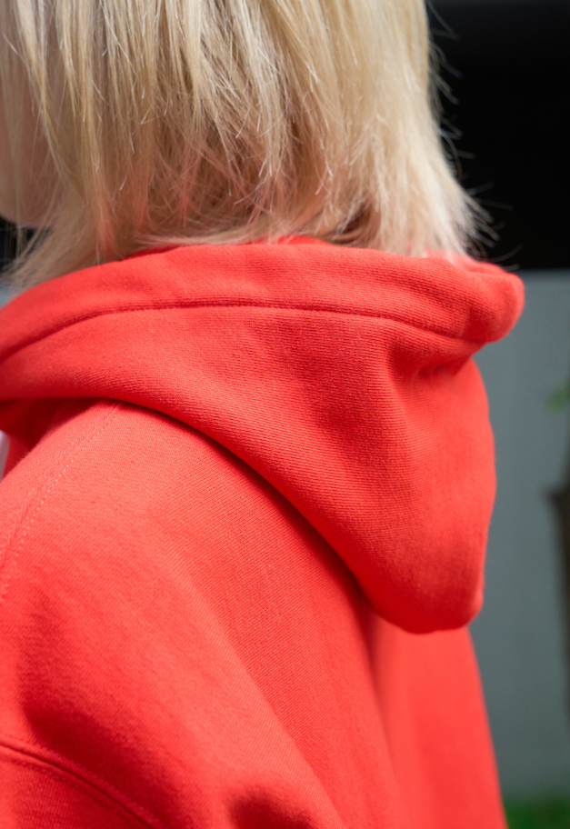 Healthknit Locker Weight Sweat Hoodie【RED/HEATHER GRAY/INK BLACK】