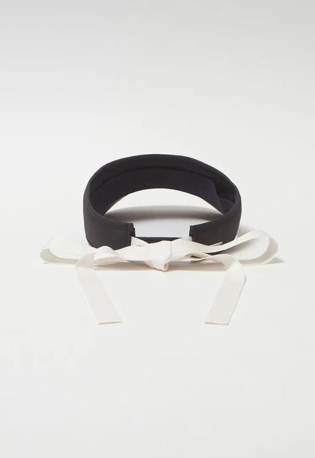 LE.NAN Logo ribbon sunvisor【 WHITE×GRAYGE/NAVY×WHITE】