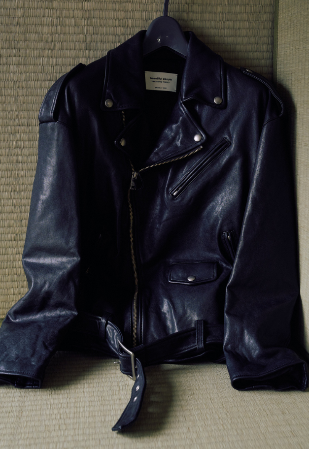 beautiful people shrink leather relax riders jacket【残36 1点】