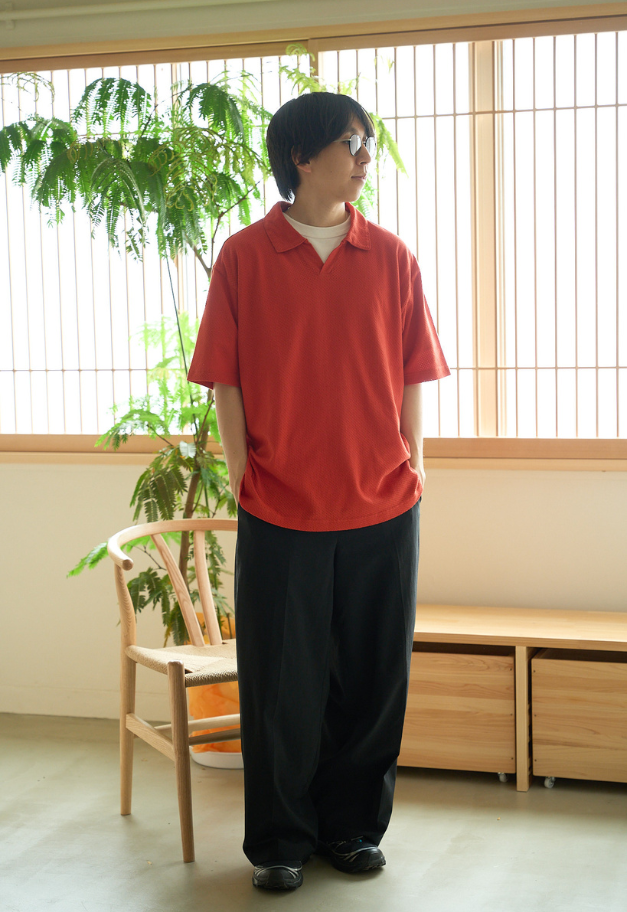 Healthknit U.S. Cotton Mesh Skipper T【UNISEX】