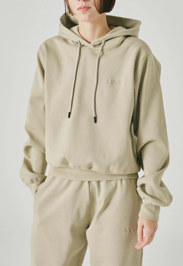 ◆[バイバック保証] &MOSS 【クーポン割引】COMFORT KNIT SHORT HOODIE(W)
