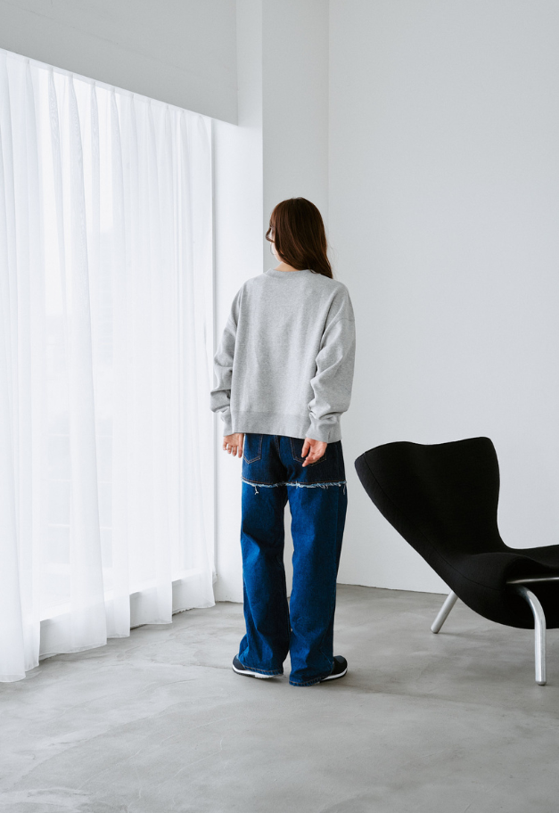 RUSSELL ATHLETIC Wmns Brushed Fleece Sweat Cropped Shirt