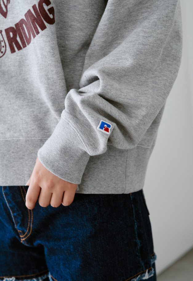 RUSSELL ATHLETIC Wmns Brushed Fleece Sweat Cropped Shirt