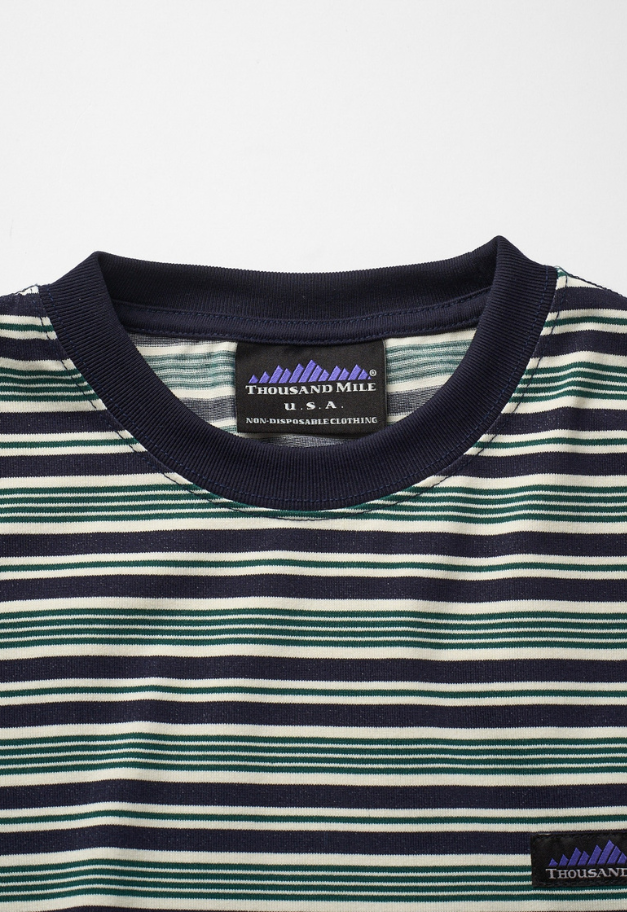 THOUSANDMILE LONG SLEEVE T BORDER