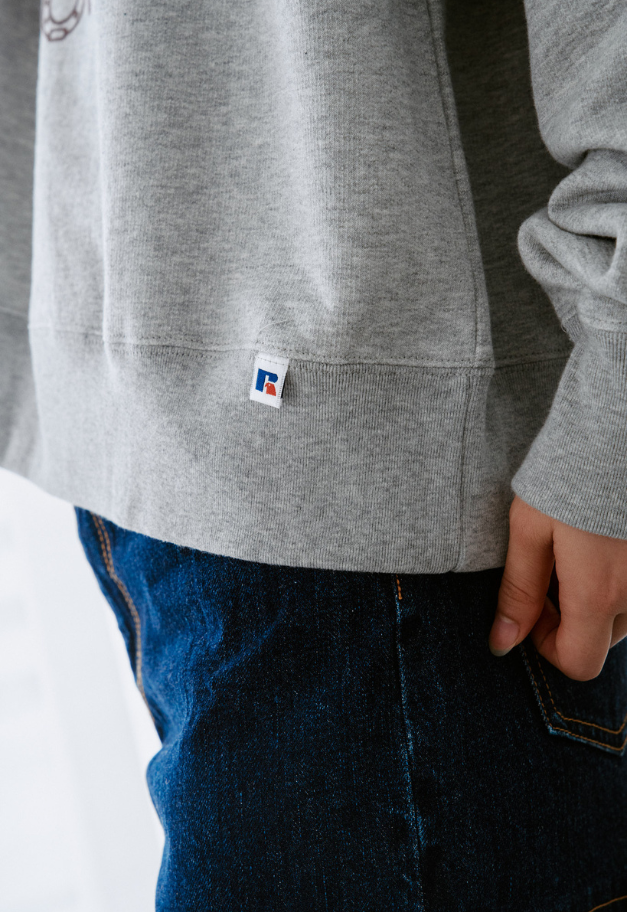 RUSSELL ATHLETIC Wmns Brushed Fleece Sweat Cropped Shirt