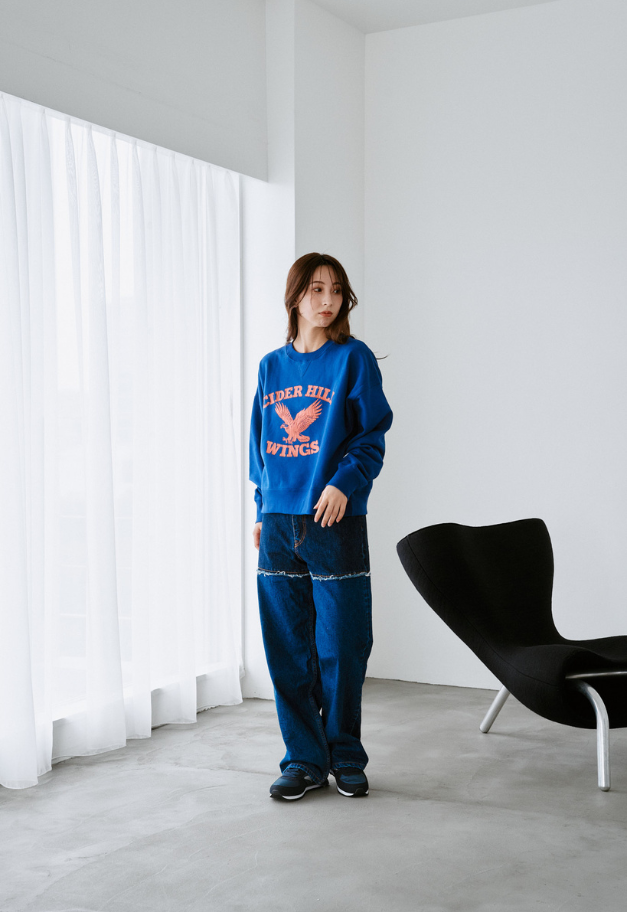 RUSSELL ATHLETIC Wmns Brushed Fleece Sweat Cropped Shirt