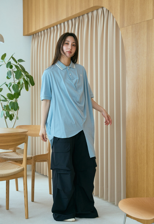 ANREALAGE BALL EMBROIDERY POLO SHIRT【UNISEX】