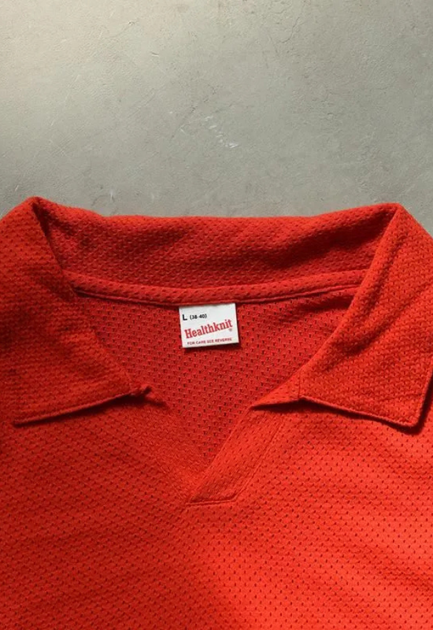 Healthknit U.S. Cotton Mesh Skipper T【UNISEX】