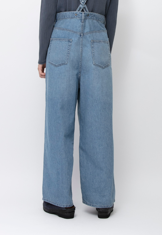 JOHNBULL DENIM SUSPENDER TANK PANTS