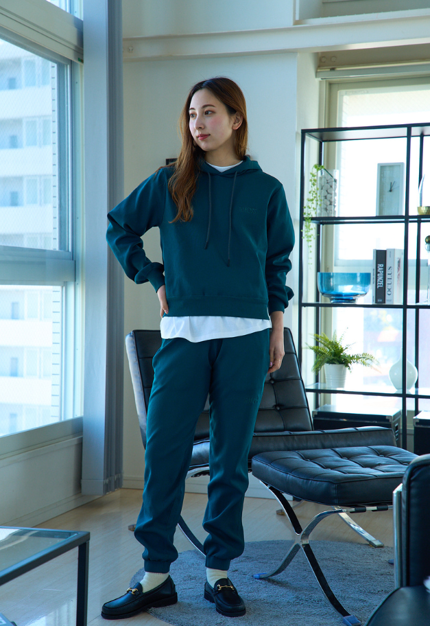 ◆[バイバック保証] &MOSS 【クーポン割引】COMFORT KNIT SHORT HOODIE(W)